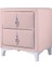 Harmony Silver İki Çekmeceli Pembe Komodin Yatak Odası 2 Kapaklı Komodin 3
