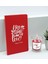 Sevgililere Özel Isimli Kırmızı Defter ve Cam Bardakta Kalp Figürlü Kokulu Mum Hediye Seti-12, Sevgiliye Hediye, Sevgililer Günü 1