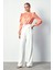 Kruvaze Desenli Bodysuit Bluz - Somon 2