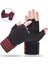 Siyah Logo Stili Yok L Beden Erkekler Kadınlar Spor Eldivenleri Halter Egzersiz Eldivenleri Bilek Desteği ile Kaymaz Spor Salonu Fitness Eldivenleri Ağırlık Kaldırma Çapraz Eğitim (Yurt Dışından) 3
