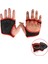 BH57-KIRMIZI Bilek Yok-A Stili Xl Beden Halter Menwomen Yarım Parmak Eldiven Spor Salonu Egzersiz Eğitimi Vücut Geliştirme Eldivenleri Dambıl Spor Yarım Parmak El Koruyucu (Yurt Dışından) 1