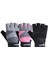 Pembe Bir Stil L Beden Loogdeel Yarım Parmak Spor Eldivenleri Nefes Alabilir Palm Kaymaz Spor Salonu Halter Bilek Koruma Dambıl Eğitim Egzersiz Bisiklete Binme (Yurt Dışından) 4