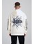 Ethnic Born Again Baskılı Kapüşonlu Sweatshirt Ekru 4