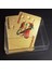 Altın Folyo Stili Sıcak Satış Oyun Kartları Su Geçirmez Kartlar Sihirli 24K Altın Oyun Kartları Poker Oyun Destesi Altın Folyo Poker Seti Plastik Sihirli Kart (Yurt Dışından) 5