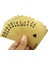 Mini Tarz New Golden Playing Cards Game Luxury Gold Foil Poker Set Plastic Foil Poker Durable Waterproof Cards Gift Collection Table Games (Yurt Dışından) 4