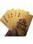 Mini Tarz New Golden Playing Cards Game Luxury Gold Foil Poker Set Plastic Foil Poker Durable Waterproof Cards Gift Collection Table Games (Yurt Dışından) 5