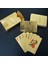 Altın Folyo Kafes Stili New Golden Playing Cards Game Luxury Gold Foil Poker Set Plastic Foil Poker Durable Waterproof Cards Gift Collection Table Games (Yurt Dışından) 2
