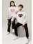 Siyah Kalp Spider Sevgili/çift/arkadaşlık/2'li Kapşonlu Sweatshirt Seti 2