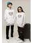 Beyaz Kalp Spider Sevgili/çift/arkadaşlık/2'li Kapşonlu Sweatshirt Seti 2