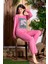 Mevsimlik Uzun Kollu %100 Pamuk Kadın Pijama Takımı- Desenli Kadın Pijama 3