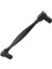 Kare Kulp Mobilya Mutfak Dolabı Çekmece Dolap Kulpları Kapak Kulpu Kulbu Siyah 96 mm Metal 2