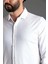 Erkek Uzun Kol Düz Beyaz Renk Gömlek 3