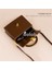 Yeni Crossbody Pu Küçük Kare Çanta Niş Tasarımı, Kadınlar Için Yüksek Kaliteli Çevirme Çanta, Düz Renk Kompakt Askılı Çanta ile Birleştirildi (Yurt Dışından) 3