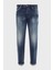 Emporio Armani Erkek Pamuk Karışımlı Düz Tasarım Cepli Stardart Belli Mavi Jeans 6R1J69 1DQTZ-0942 2