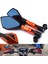 Siyah Stil Motosiklet Evrensel Alüminyum C Dikiz Aynası Ktm Duke Duke 390 Yamaha XV750 XV700 XV535 XV250 Vb. (Yurt Dışından) 4