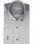 Erkek Beyaz Gri Cepli Klasik Kesim Kareli Uzun Kollu Gömlek 2