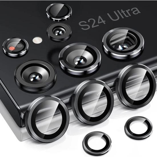 Ukscase Samsung Galaxy S24 Ultra Kamera Lens Koruyucu Cam