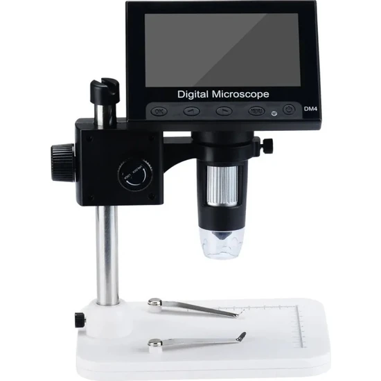 Toptan Bulurum Nikula 1000X 2.0mp USB Dijital Elektronik Mikroskop 8 LCD Ekran VGA Büyüteç Dm4-S