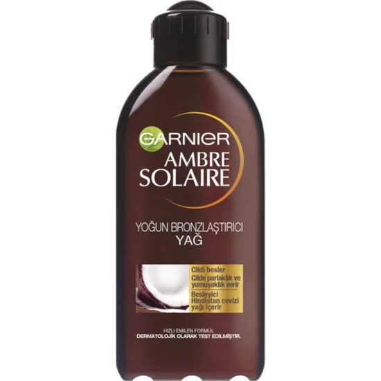 Garnier Ambre Solaire Yoğun Bronzlaştırıcı Güneş Yağı 200 ml