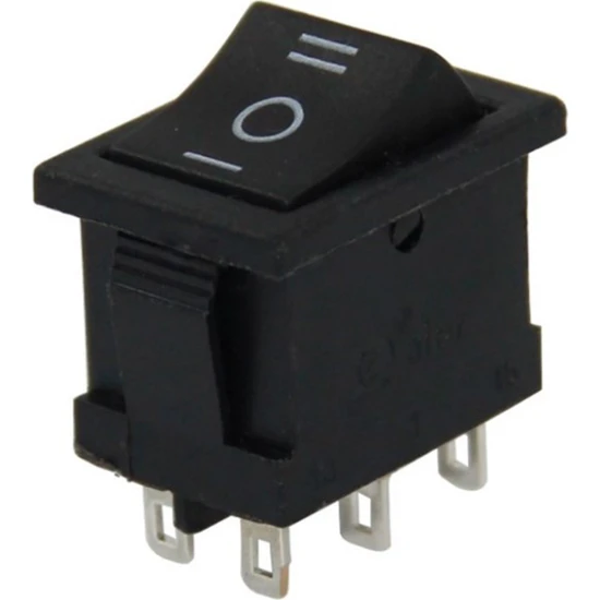 Ayt Mini Işıksız Anahtar 6 Pinli On Off Aç Kapa Düğme Anahtarı 6p IC-123-6