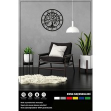 Ecce Ağaç Desenli Duvar Saati 30 cm 30 cm