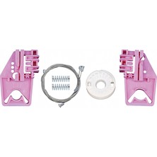 Skilit Samsun Oto Kilit Skoda Octavia A5 1z Uyumlu 2004-2013 Arası On Sol Cam Kriko Teli ve Tamir Seti