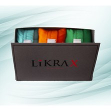 Likrax 3'lü Erkek Çocuk Boxer ( Mint - Turuncu - Yeşil )