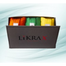 Likrax 3'lü Erkek Çocuk Boxer ( Turuncu - Yeşil - Sarı )