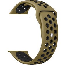 Gpack Garmin Venu 3 Kordon Delikli Çift Renk Silikon Koyu Yeşil