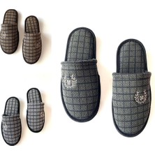 Majhi Majhi3'lü Erkek Kışlık Ev Terlik Ev Terliği Çeyiz Terliği Erkek Misafir Terliği