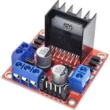 Hobi Mekatronik L298N Çift Motor Sürücü Kartı-Voltaj Regülatörlü