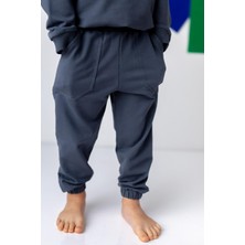 Zeyland Unisex Çocuk Lastikli Düz Jogger Eşofman Altı