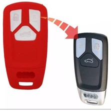 Şenyıldız Aksesuar Audi Keyless A4 A5 A6 A7 Q3 Q5 Silikon Anahtar Koruma Kılıfı