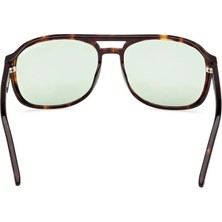 Tom Ford Tomford TF1022 52N Unisex Güneş Gözlüğü Kahverengi Kemik Çerçeve Yeşil Lens UV400