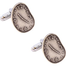 Coolmenclub Saat Figürlü Klasik Kol Düğmesi