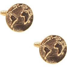 Coolmenclub Dünya Figürlü Klasik Kol Düğmesi