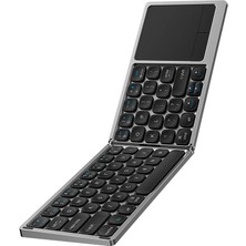 Wiwu Bluetooth Klavye Keyboard Wiwu Fmk-04 Katlanabilir Kablosuz Multifonksiyonel Touchpadli Klavye