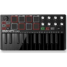 Akai Mpkmini 2 Müzik Prodüksiyonu Klavye Kontrol Cihazı Siyah