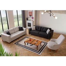 Eymense Kumsal Çekyatlı Sandıklı Koltuk Takımı 3+3+1