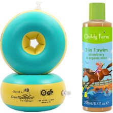 Myminibaby Başlangıç Seviye Yüzme Kolluk -  Childs Farm Çilek ve Organik Nane Özlü 3'ü 1 Arada Yüzme Sonrası Çocuk Şampuan 250ML