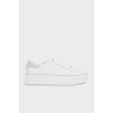 Calvin Klein Logolu Deri Platform Sneaker Ayakkabı HW0HW018700K9 Kadın Ayakkabı HW0HW01870 0k9
