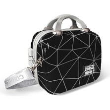 Coral High Renkli Desenli Omuz Askılı Pc Makyaj Çantası 16809