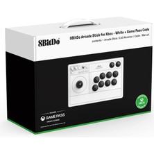 8bitdo Arcade Stick Kablosuz Xbox Series, Xbox One Series ve Pc Uyumlu Beyaz