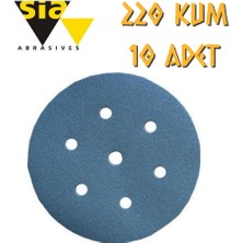 Sia 1949 Hookit Delikli Cırt Zımpara 150 mm - P220 Kum - 10 Adet