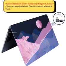 SyncCase Huawei Kılıf MateBook D15 ile Uyumlu 2019/2022 WaveLayers01NL