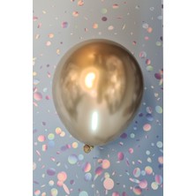Pekshop Krom Gold Balon Aynalı Balon 10LU