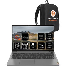 Lenovo Ideapad 1 15ALC7 Amd Ryzen 7 5700U 16GB 1tb SSD 15.6" Fhd W11P Taşınabilir Bilgisayar 82R4006GTR & Per4 Çanta 82R4006GTR188