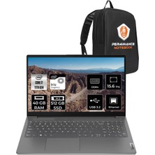 Lenovo V15 Intel Core I7 1165G7 40GB 512GB SSD 15.6" Fhd Fdos Taşınabilir Bilgisayar 82KB00CDTX & Per4 Çanta 82KB00CDTX175