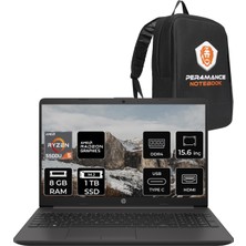 HP 255 G8 AMD Ryzen 5 5500U 8GB 1TB SSD 15.6" FHD FDOS Taşınabilir Bilgisayar & PER4 Çanta 7N4W6AA171