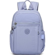 Smart Bags Küçük Boy Krinkıl Kumaş Kadın Sırt Çantası BC 3179 - Lila